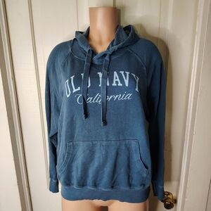 Old Navy Men's Blue Hoodie Sweater